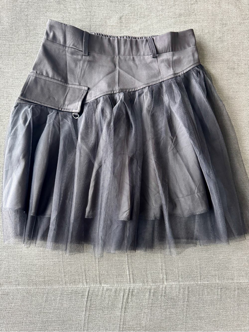 Black Tulle Mini Skirt Small